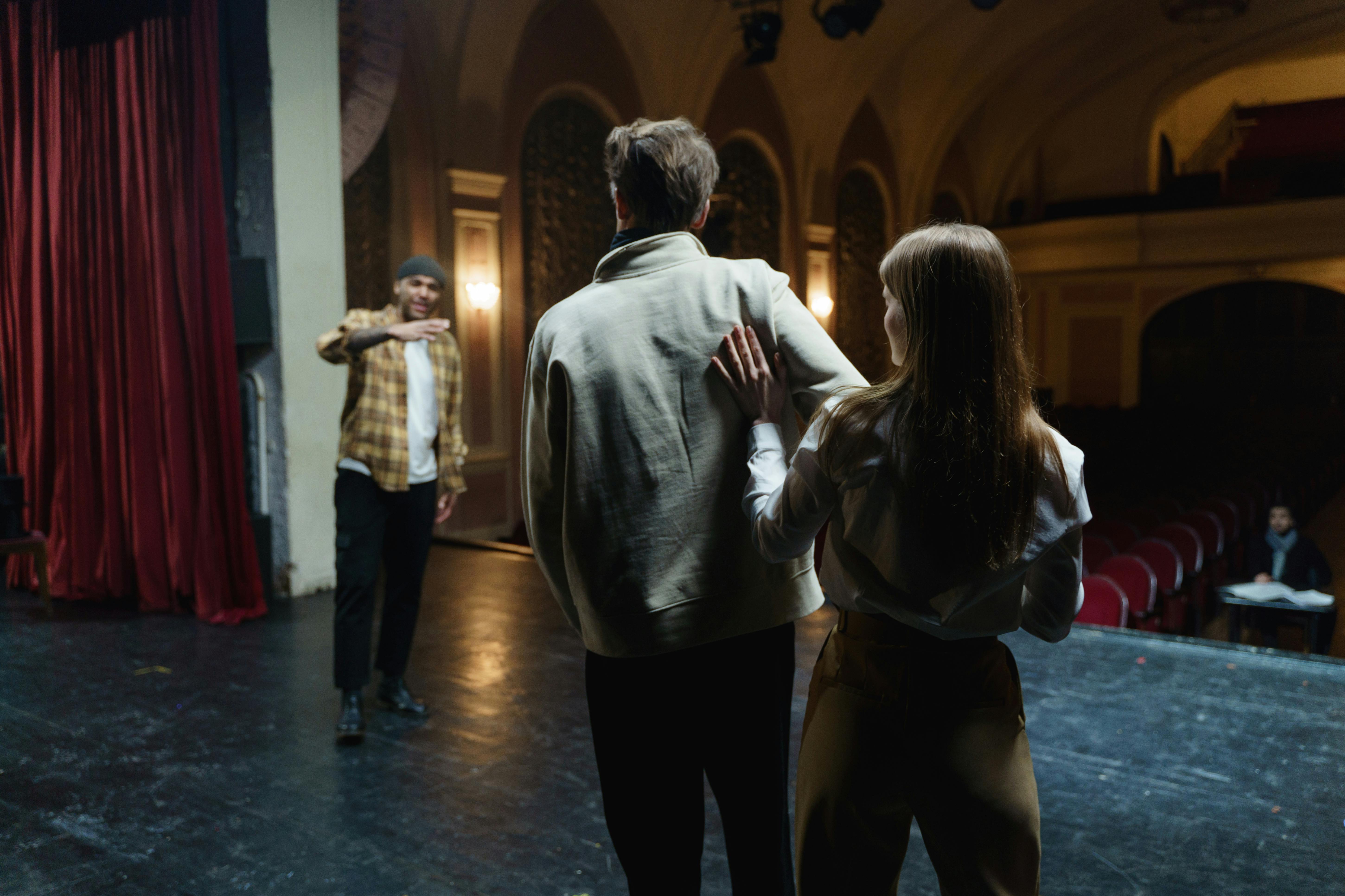 Rehearsal on stage